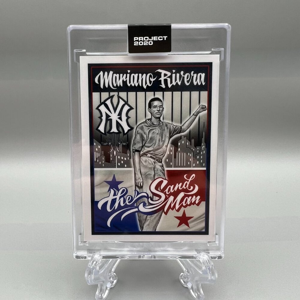 Topps Project 2020 #131 1992 Mariano Rivera Mister Cartoon Baseball Card Yankees